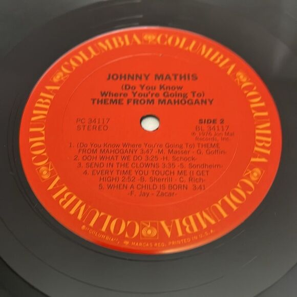 LP Vinyl Johnny Mathis I Only Have Eyes For You with Dust Cover and Sleeve - Picture 7 of 7